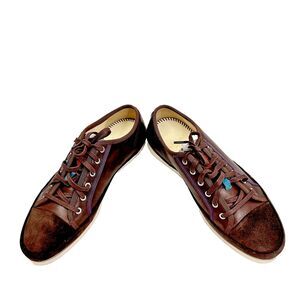 PAUL SMITH Jeans Men Shore Sequoia Ellis Cow Leather & Suede Shoes SZ US 7/EU 40